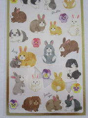 Cute Kawaii Mind Wave Weekend Series - Rabbit Bunnies Sticker Sheet - for Journal Planner Craft