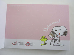 Cute Kawaii Peanuts Snoopy Mini Notepad / Memo Pad Kamio - A Flavor Soda Drink - Stationery Designer Paper Collection