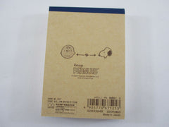 Cute Kawaii Peanuts Snoopy Mini Notepad / Memo Pad Kamio - F Charlie Brown - Stationery Designer Paper Collection