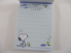 Cute Kawaii Peanuts Snoopy Mini Notepad / Memo Pad Kamio - I Starry Night - Stationery Designer Paper Collection