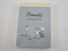 Cute Kawaii Peanuts Snoopy Mini Notepad / Memo Pad Kamio - H Funny - Stationery Designer Paper Collection