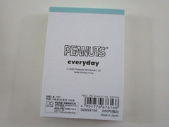 Cute Kawaii Peanuts Snoopy Mini Notepad / Memo Pad Kamio - G Cafe Time - Stationery Designer Paper Collection