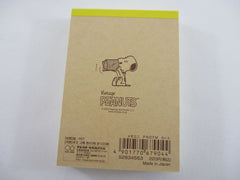 Cute Kawaii Peanuts Snoopy Mini Notepad / Memo Pad Kamio - C Food Market - Stationery Designer Paper Collection