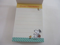 Cute Kawaii Peanuts Snoopy Mini Notepad / Memo Pad Kamio - E Food Market - Stationery Designer Paper Collection