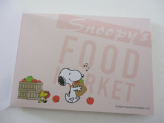 Cute Kawaii Peanuts Snoopy Mini Notepad / Memo Pad Kamio - D Food Market - Stationery Designer Paper Collection