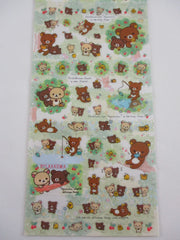 Cute Kawaii San-X Rilakkuma Bear Sticker Sheet 2016 - for Planner Journal Scrapbook Craft