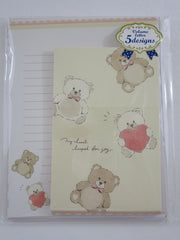 Cute Kawaii Mind Wave Bear My Heart Leap for Joy Letter Set Pack - Stationery Writing Paper Envelope Pen Pal