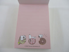 Cute Kawaii Peanuts Snoopy Mini Notepad / Memo Pad Kamio - O Donuts - Stationery Designer Paper Collection