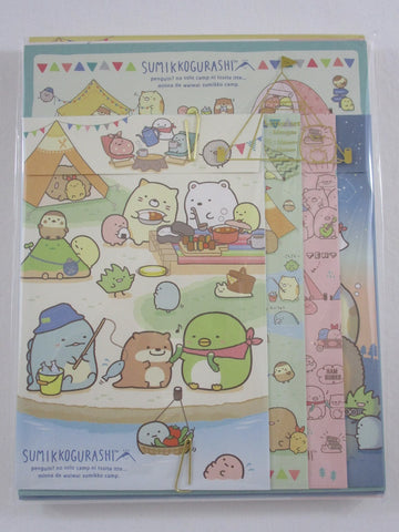 Cute Kawaii San-X Sumikko Gurashi Camping Letter Set Pack - 2020 - Stationery Writing Paper Envelope Penpal