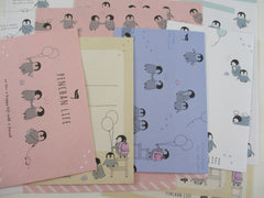 Cute Kawaii Q-lia Penguin Penchan Letter Sets - Stationery Writing Paper Envelope