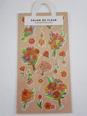 Cute Kawaii Mind Wave Flower Parlor Salon de Fleur Sticker Sheet - C - for Journal Planner Craft Organizer Calendar Garden Spring Nature