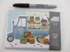 Cute Kawaii MW Food Truck Farmers Market Series Letter Set Pack - Vegie Farm Vegetables - Stationery Writing Paper Penpal Collectible