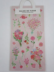 Cute Kawaii Mind Wave Flower Parlor Salon de Fleur Sticker Sheet - E - for Journal Planner Craft Organizer Calendar Garden Spring Nature