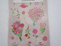 Cute Kawaii Mind Wave Flower Parlor Salon de Fleur Sticker Sheet - E - for Journal Planner Craft Organizer Calendar Garden Spring Nature