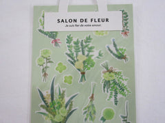 Cute Kawaii Mind Wave Flower Parlor Salon de Fleur Sticker Sheet - H - for Journal Planner Craft Organizer Calendar Garden Spring Nature