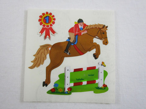 Sandylion Sport Horse Riding Equestrian Shiny Sticker Sheet / Module - Vintage & Collectible