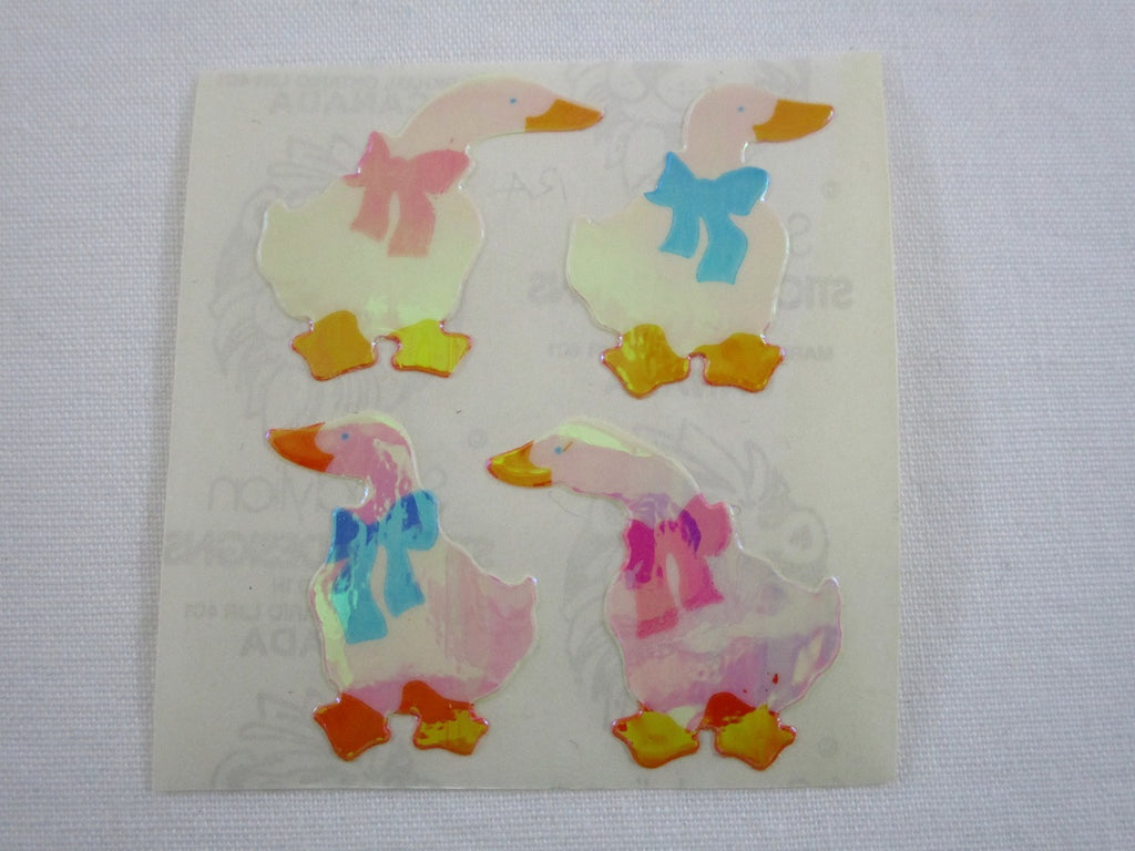 Sandylion Ducks Pearly / Opalescent Sticker Sheet / Module - Vintage & Collectible