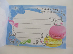 Cute Kawaii Crux Rabbit Macaroon Mini Notepad / Memo Pad - Stationery Designer Paper Collection Rare