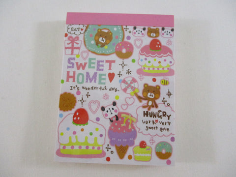 Cute Kawaii  Q-Lia Bear Panda Sweet Mini Notepad / Memo Pad - Stationery Designer Paper Collection