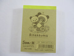 Cute Kawaii San-X Rilakkuma Bear Panda Mini Notepad / Memo Pad - A - Stationery Writing Message