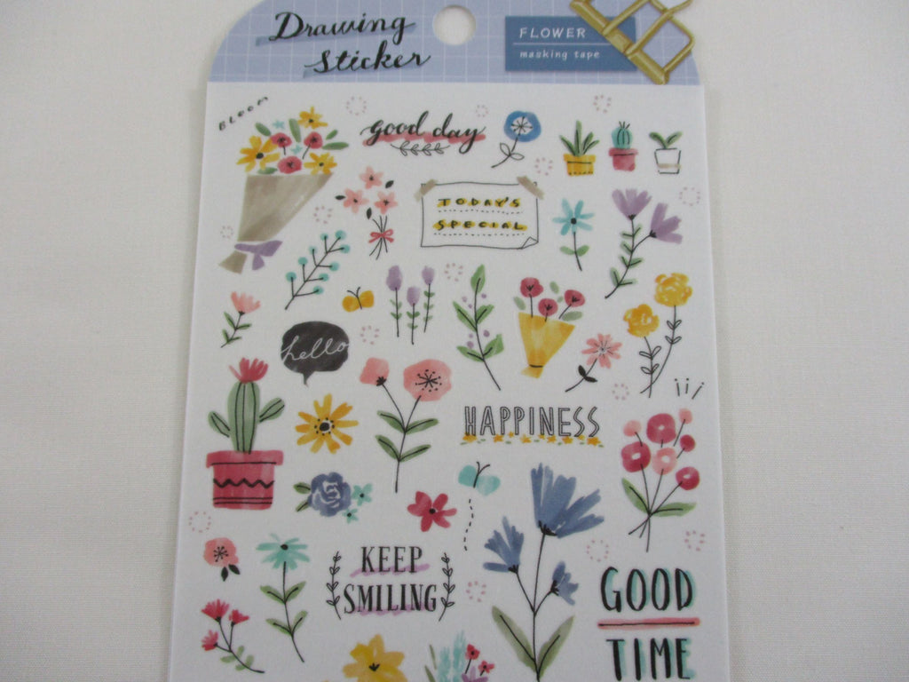 Floral Blooms Sticker Sheet | Bullet Journal Stickers | Scrapbooking |  Weekly Planner | Hygge — Mazapan Paper Co.