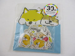 Cute Kawaii Mind Wave 30th Anniversary - Dog Puppy Flake Stickers Sack - for Journal Agenda Planner Scrapbooking Craft