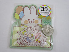 Cute Kawaii Mind Wave 30th Anniversary - Rabbit Flake Stickers Sack - for Journal Agenda Planner Scrapbooking Craft