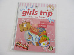 Cute Kawaii MW Hobby Time Flake Stickers Sack - Girl Trip Vacation Fun Time - for Journal Agenda Planner Scrapbooking Craft