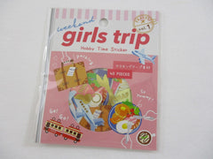 Cute Kawaii MW Hobby Time Flake Stickers Sack - Girl Trip Vacation Fun Time - for Journal Agenda Planner Scrapbooking Craft