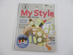 Cute Kawaii MW Hobby Time Flake Stickers Sack - My Style Fashion - for Journal Agenda Planner Scrapbooking Craft