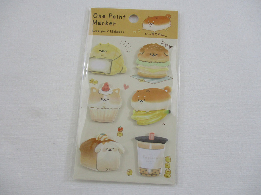 Cute Kawaii Kamio Bakery Bread Cafe Sticky Notes Flags - for Journal Planner Organizer Book Craft