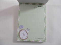 Cute Kawaii Q-Lia Hedgehog Nani Mini Notepad / Memo Pad - Stationery Design Writing Collection