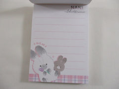 Cute Kawaii Q-Lia Rabbit Nani Mini Notepad / Memo Pad - Stationery Design Writing Collection