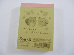 Cute Kawaii San-X Kokoro Araiguma Raccoon Mini Notepad / Memo Pad - C - 2020