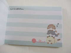 Cute Kawaii Crux Cat kyo no Nekochan Mini Notepad / Memo Pad - Stationery Design Writing Collection