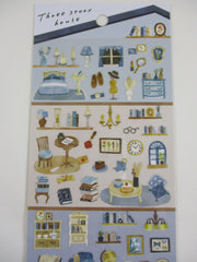 Cute Kawaii MW Home Decor Story Series - A - Blue  Sticker Sheet - for Journal Planner Craft