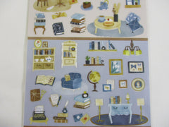 Cute Kawaii MW Home Decor Story Series - A - Blue  Sticker Sheet - for Journal Planner Craft