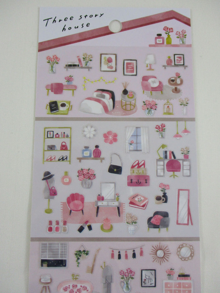 Pink Letter Stickers, Journals, Diary, Memory Book, Slam Book, 6x5 Sticker  Sheet