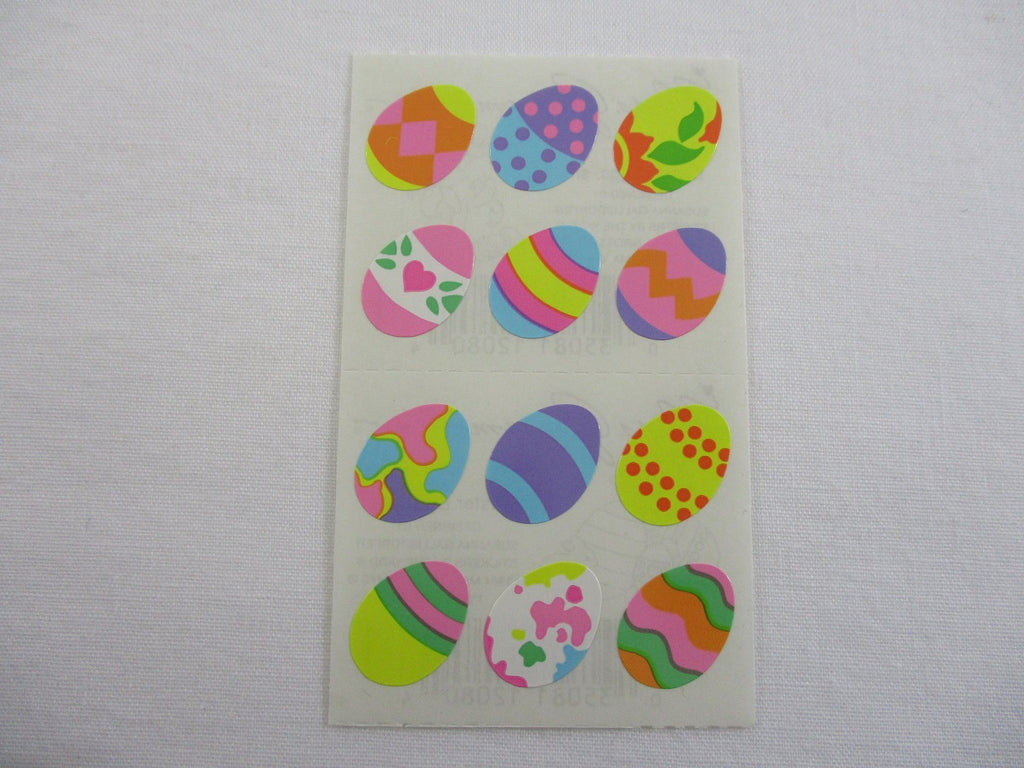 Mrs Grossman Easter Eggs Sticker Sheet / Module - Vintage & Collectible 1984
