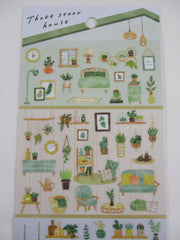 Cute Kawaii MW Home Decor Story Series - F - Green Plants Sticker Sheet - for Journal Planner Craft