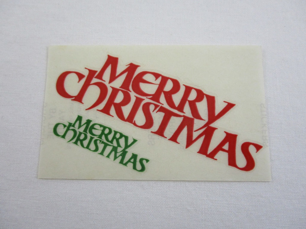 Mrs Grossman Merry Christmas Sticker Sheet / Module - Vintage & Collectible
