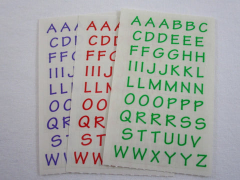 Mrs Grossman Alphabets Sticker Sheet / Module - Vintage & Collectible