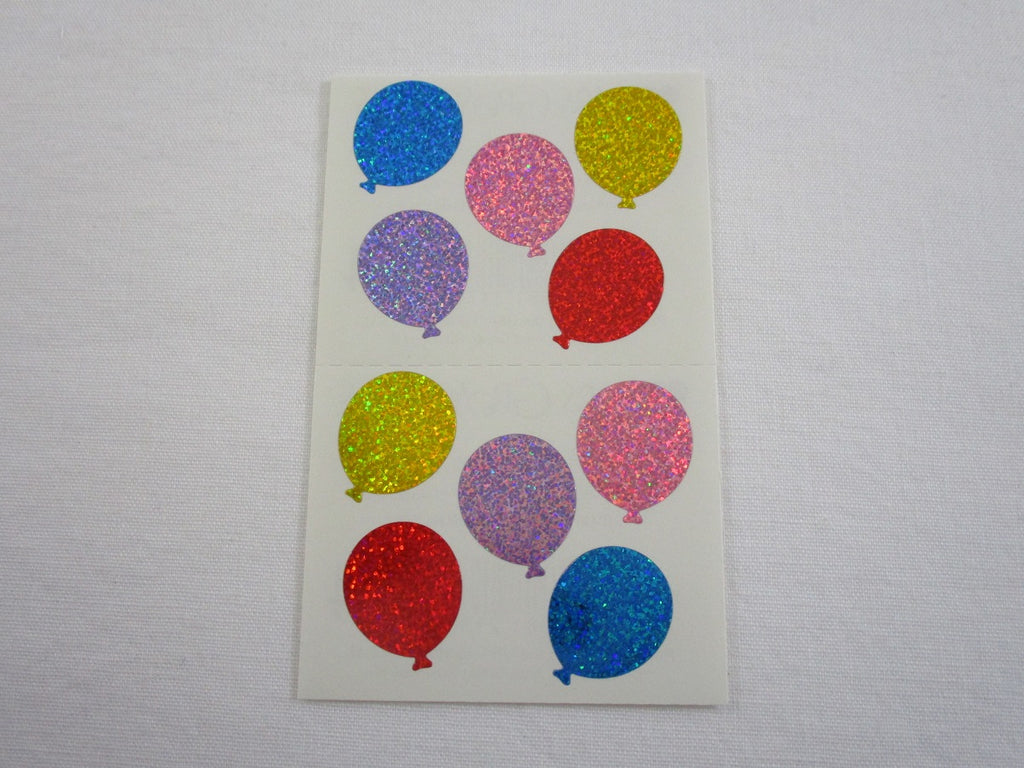 Mrs Grossman Sparkle Balloons Sticker Sheet / Module - Vintage & Collectible 2009
