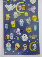 Cute Kawaii MW Birds Owl Sticker Sheet - for Journal Planner Craft Organizer Scrapbook Notebook