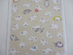 Cute Kawaii MW Animaru  Seal Series - D - Seal Sticker Sheet - for Journal Planner Craft