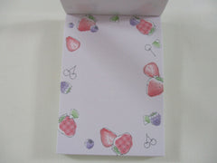 Cute Kawaii Crux Fruits Strawberry Sweet Sour Mini Notepad / Memo Pad - Stationery Designer Paper Collection