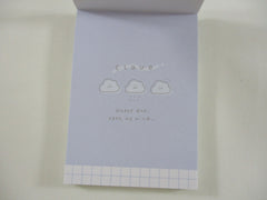 Cute Kawaii Q-Lia Happy Day Series - Clouds Mini Notepad / Memo Pad - Stationery Designer Paper Collection