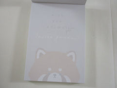 Cute Kawaii Kamio With Animal Series - Raccoon Mini Notepad / Memo Pad - Stationery Designer Paper Collection