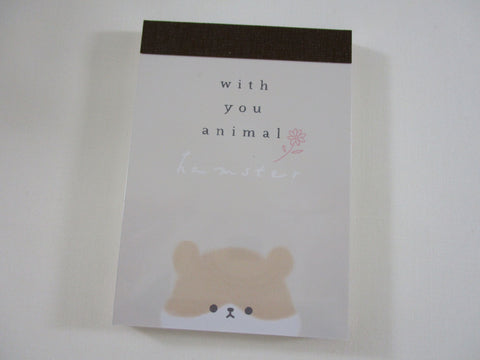 Cute Kawaii Kamio With Animal Series - Hamster Mini Notepad / Memo Pad - Stationery Designer Paper Collection