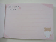 Cute Kawaii Kamio With Animal Series - Hamster Mini Notepad / Memo Pad - Stationery Designer Paper Collection